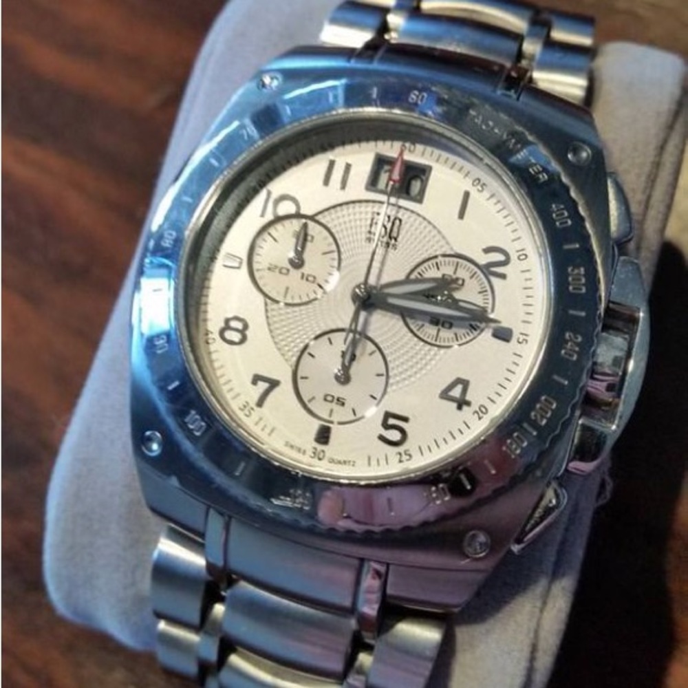 Movado ESQ E5414 7301091 Stainless Steel Swiss Quartz Chronograph Men’s Watch